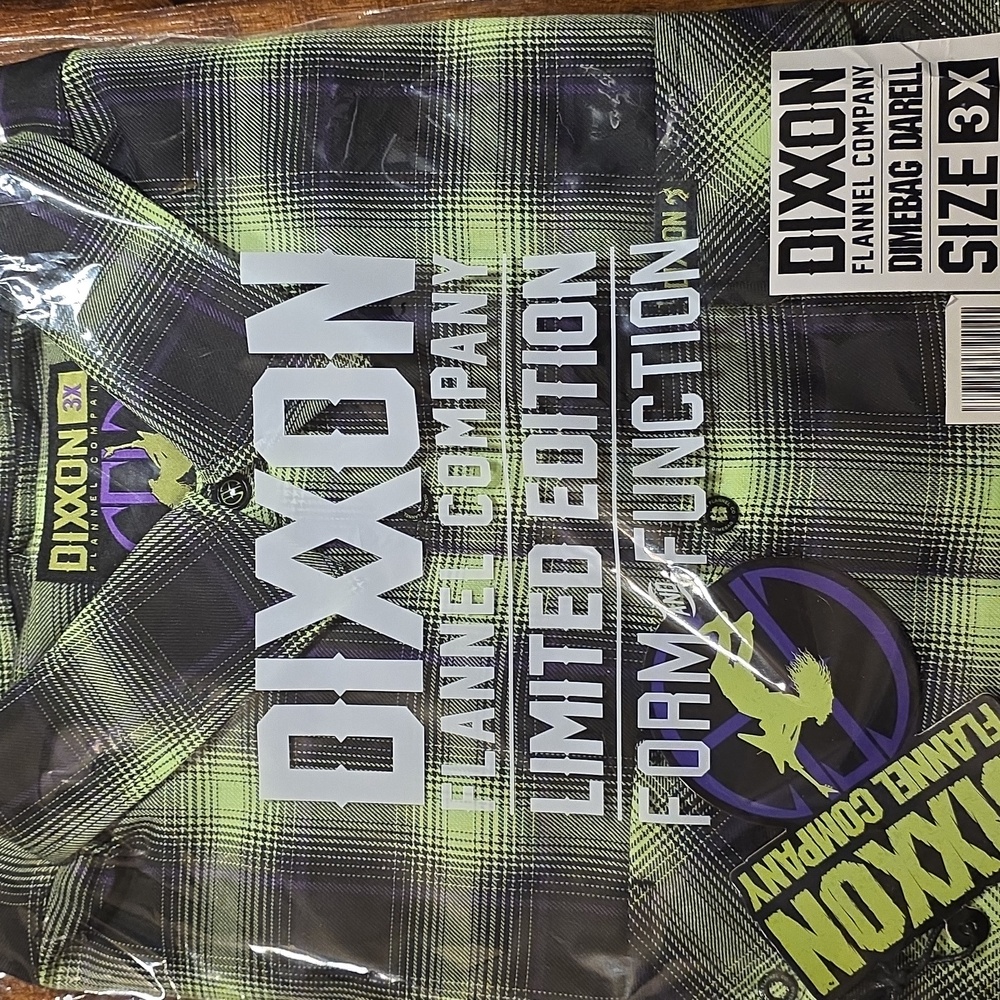 DIXXON 3XL DIMEBAG DARELL Men's Limited Edition Flannel Shirt - Picture 2 of 5
